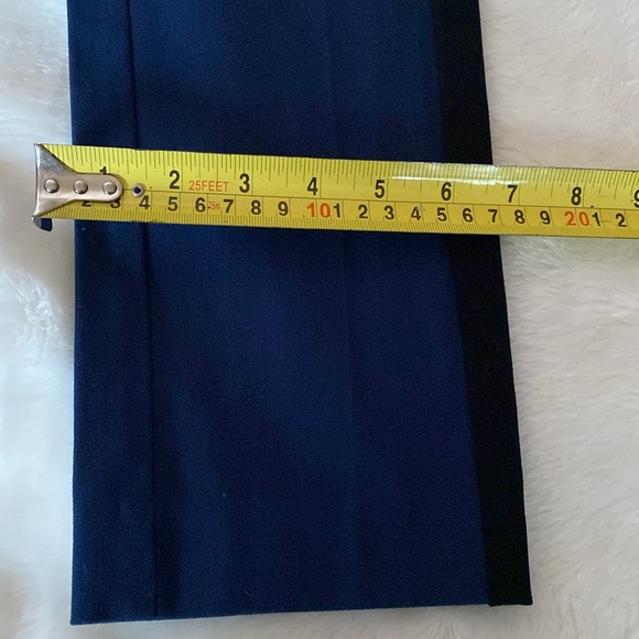 NWT MOSSIMO Mid-rise Fitted Hip & Thigh Ankle Crop Officer Blue Pants Size 10 - Picture 9 of 14